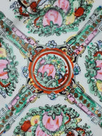 Assiette ancienne en porcelaine de Macao décorée à la main 🌸