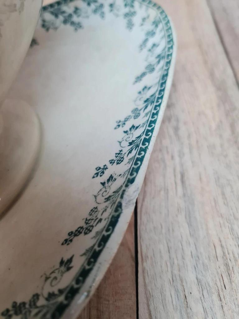 Grande saucière ancienne Terre de Fer Gien modèle Montigny 🌿