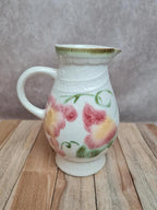 Pichet Sarreguemines barbotine décor floral 🌸