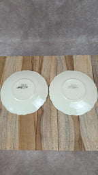 Lot de 2 tasses et 2 soucoupes anciennes Sarreguemines