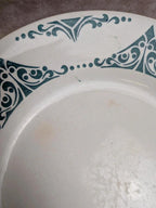 Lot de 7 assiettes plates terre de fer Moulin des Loups Fti 22