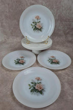 Lot de 4 assiettes vintage Arcopal roses anciennes 🌿🌸
