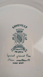 Lot de 6 assiettes à dessert Lunéville – modèle The Cottage