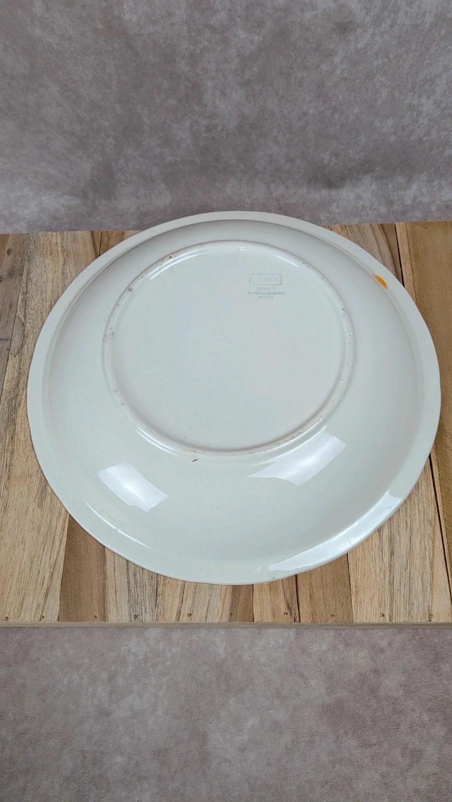 Plat rond Dijoin-sarreguemines modèle Clovis
