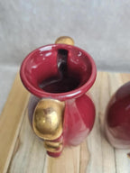 Paire de vases vintage Pl France – manufacture Poët-laval – modèle V38 bis 🌺