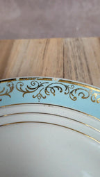 Lot de 2 assiettes à dessert vintage Cerranor – modèle Sully