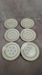 Lot de 6 assiettes plates Gien