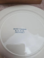 Lot de 6 assiettes à dessert anciennes Salins “petit Trianon” terre de fer bleu 💙🍰