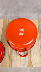 Petite cocotte vintage en fonte émaillée