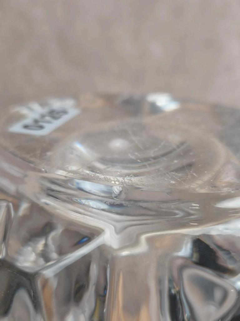Vase en cristal Art Vannes – grand modèle vintage 24 cm