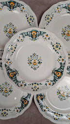 Lot de 6 assiettes plates Longchamp