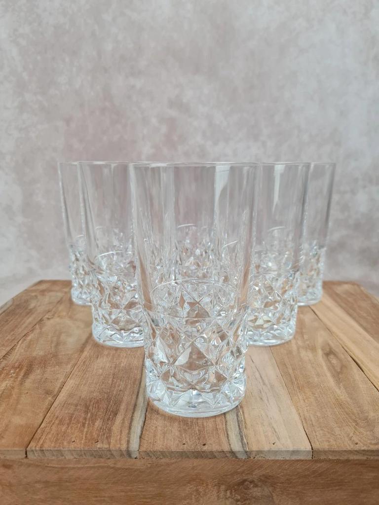 Lot de 6 verres Cristal d’arques – modèle Sully – hauteur 14 cm 🌿