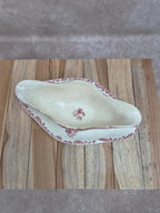 Saucière ancienne Clairefontaine modèle Paveau – Terre de fer rouge – Patine ancienne