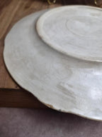 Lot de 2 assiettes terre de fer Longchamp modèle Lila Art nouveau 22 cm