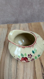 Petit pot à lait Longchamp fleuri vintage