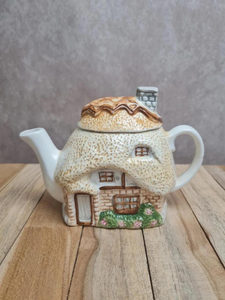 Petite théière vintage décor maison cottage 🏡🍵 charme champêtre