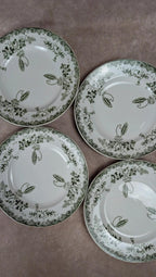 Lot de 4 assiettes plates anciennes Saint-amand – Terre de fer – Modern Style
