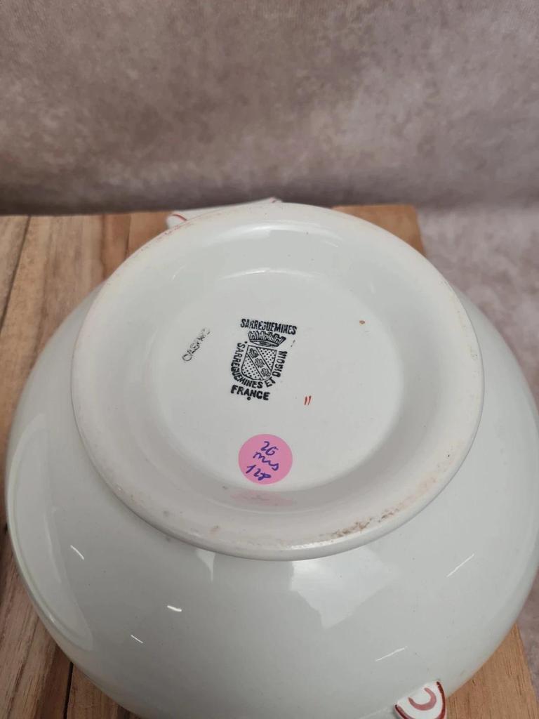 Soupière + plat Sarreguemines Digoin modèle Casino – service ancien charmant