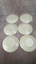 Lot de 6 assiettes plates Gien