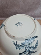 Grand saladier / bassine Longchamp modèle Chardon – décor oiseaux terre de fer 🐦🌿
