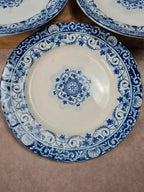 Assiettes anciennes Jules Vieillard Bordeaux – Service “louis Xv” lot de 5