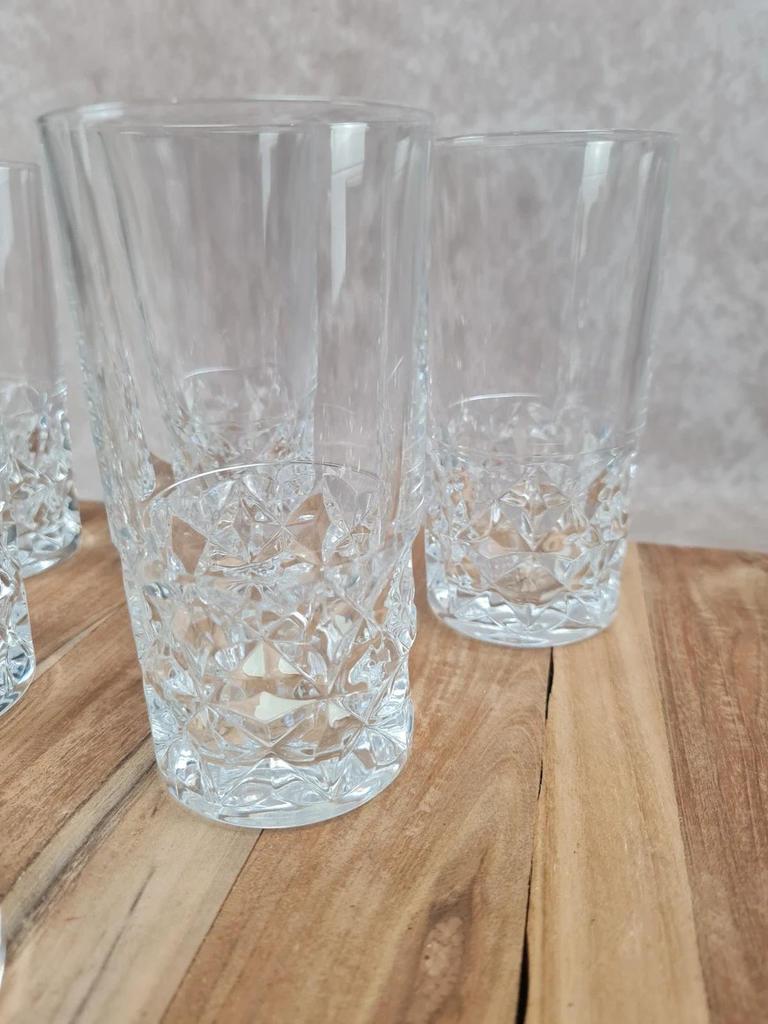 Lot de 6 verres Cristal d’arques – modèle Sully – hauteur 14 cm 🌿