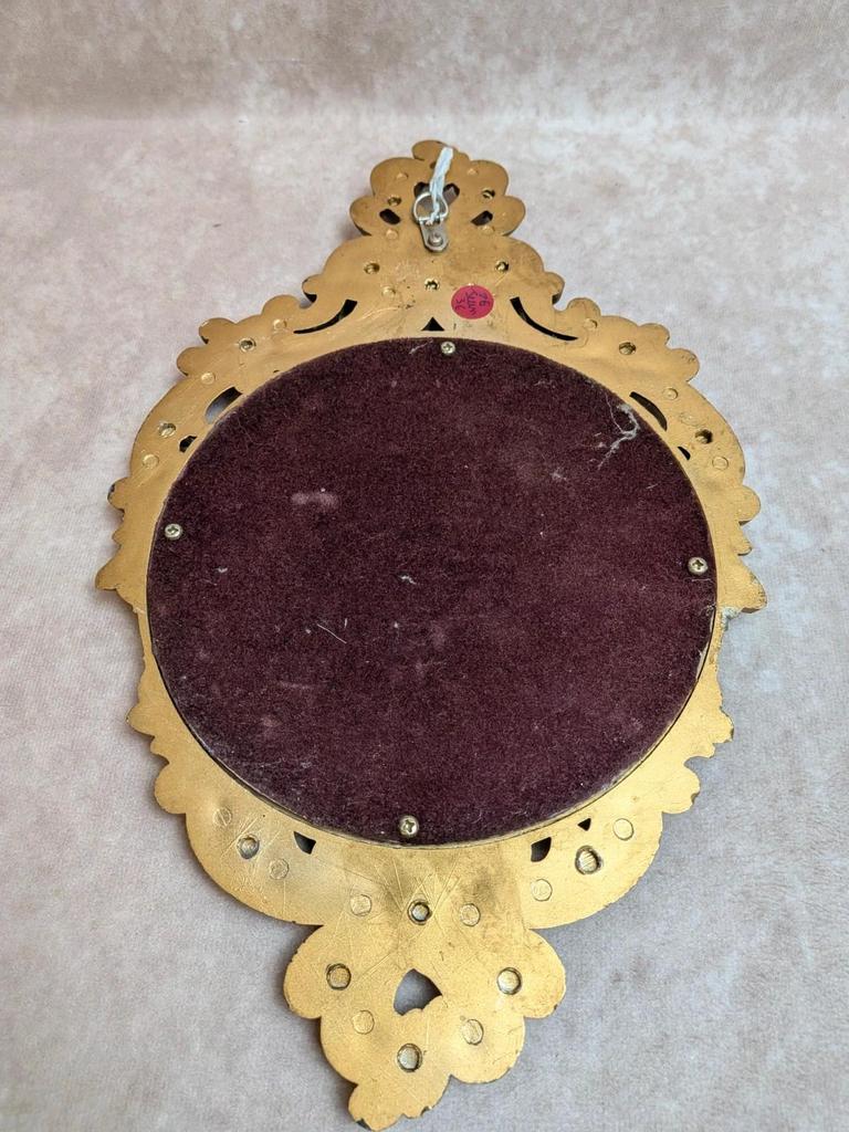 Miroir mural vintage style baroque rocaille doré