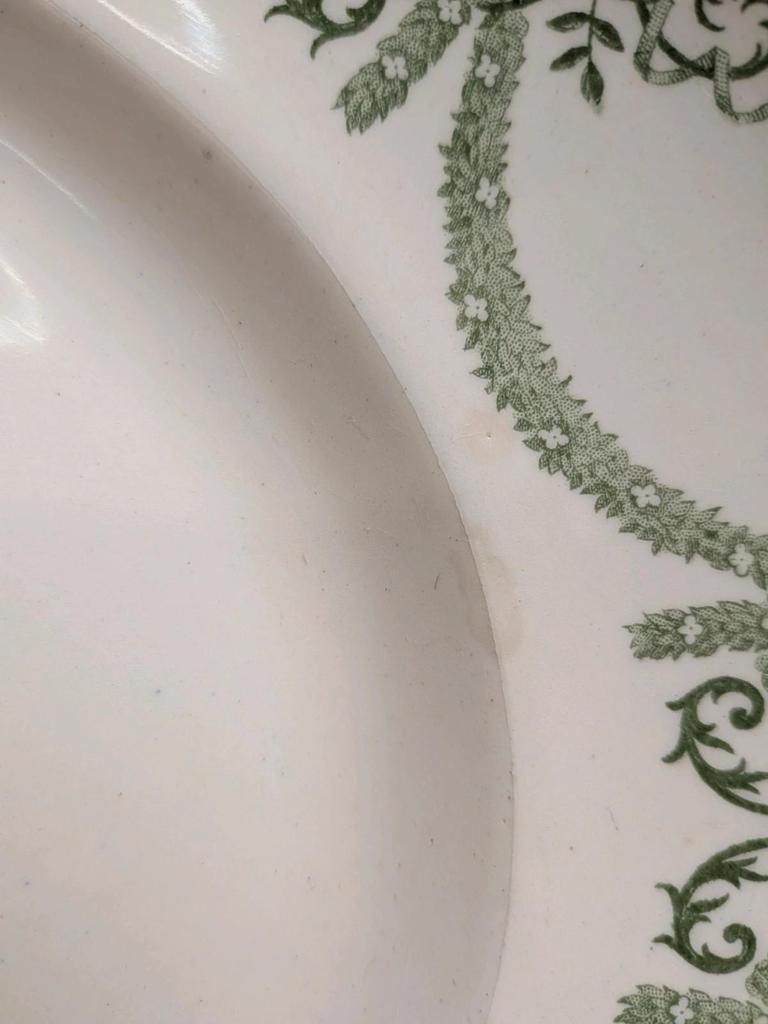 Grand plat ovale Terre de fer Creil et Montereau Labrador – Service Napoléon Ier