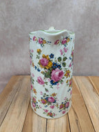 Grand pichet Fleury Staffordshire – décor floral anglais