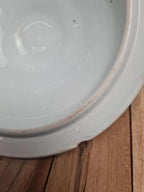 Soupière ancienne Gien décor chardons bleu moucheté terre de fer 🍲🌿