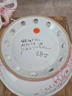 Ensemble ajouré vintage Vestal Portugal – 3 assiettes + saladier
