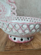 Ensemble ajouré vintage Vestal Portugal – 3 assiettes + saladier