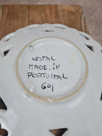 Ensemble ajouré vintage Vestal Portugal – 3 assiettes + saladier