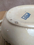 Légumier Terre de fer Salins modèle Damier ancien