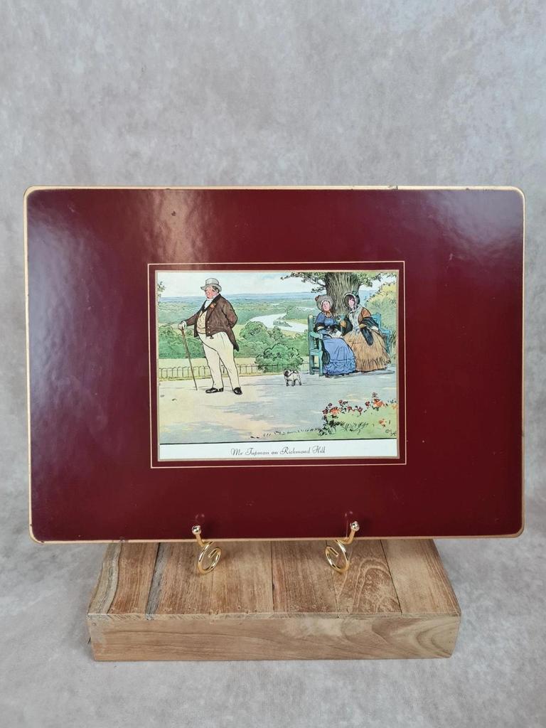 Lot de 6 dessous de table Lady Clare Matador 🍷 | Scènes Charles Dickens vintage 🇬🇧
