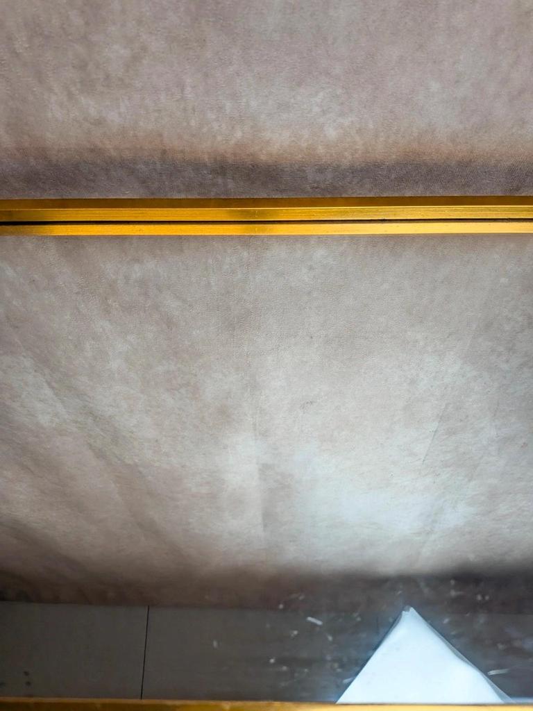 Plateau vintage Art Déco bois & métal doré