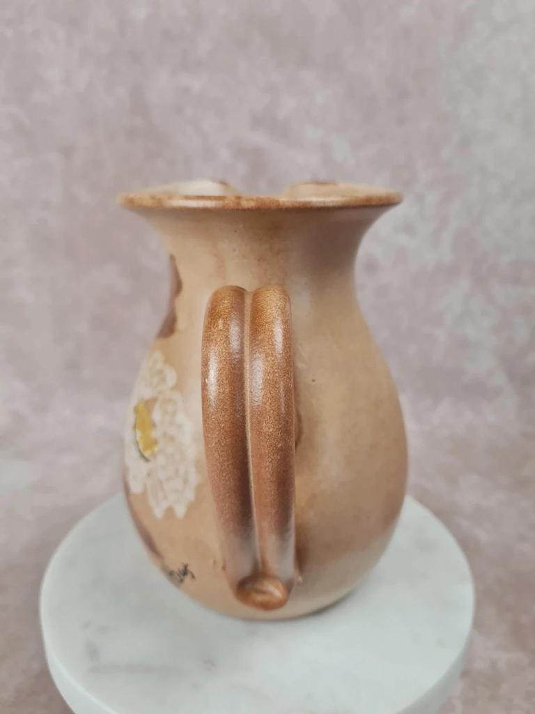 Petit pichet en grès Vallauris vintage fait main 🎨