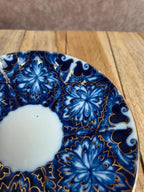 Tasse et soucoupe Imperial Porcelain Saint-pétersbourg cobalt et dorure Russie