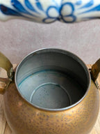 Bouilloire vintage en cuivre et porcelaine – Portugal