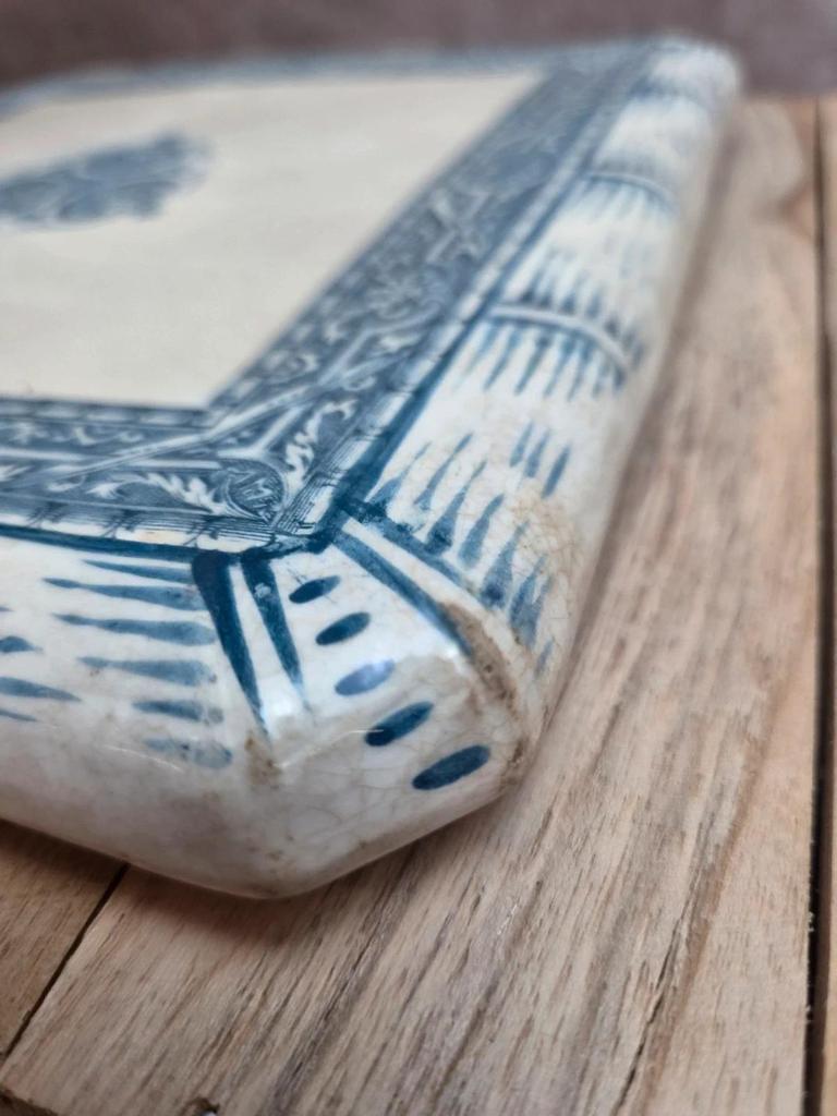 Dessous de plat ancien Creil et Montereau modèle Henry Ii – Terre de fer bleue