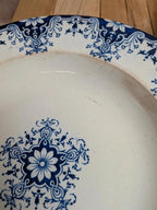 Lot de 2 assiettes creuses en terre de fer Jules Vieillard Bordeaux – Rouen
