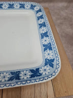 Légumière ancienne en bn terre de fer Sarreguemines “nancy” complète – plat + couvercle 💙