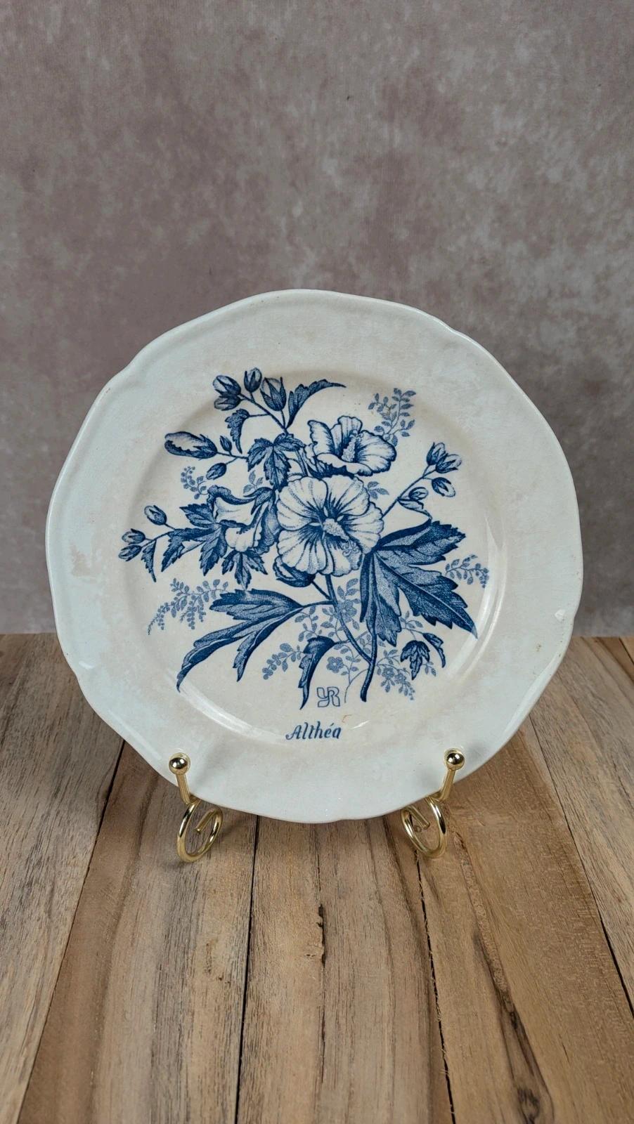 Assiette ancienne Gien modèle Althéa