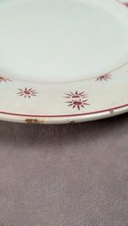 Lot de 4 assiettes plates vintage Sarreguemines – modèle Andrée