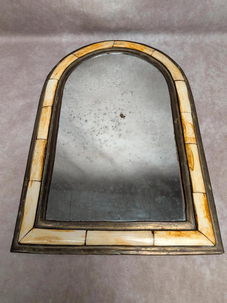 Miroir oriental ancien laiton – forme arche