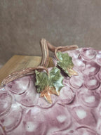 Plat raisin en barbotine italienne vintage – G.b.c. Made in Italy