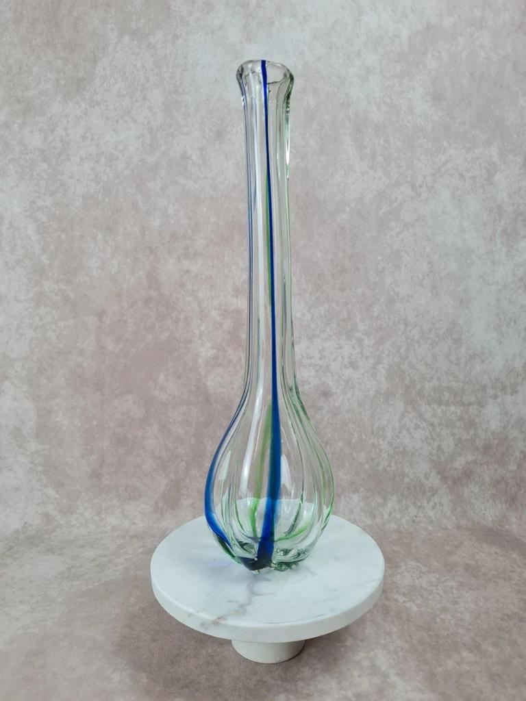 Vase vintage en verre soufflé de Murano 🇮🇹 attribué à Archimede Seguso