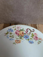 Plat creux sur pied ancien Faïencerie d’onnaing
