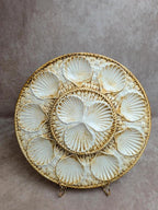 Service à huîtres coquillages vintage Longchamp