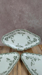 Lot de 3 petits plats anciens Saint-amand – Terre de fer – Modèle Modern Style